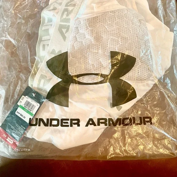 Under Armour White 5 pad football girdle - Picture 1 of 4